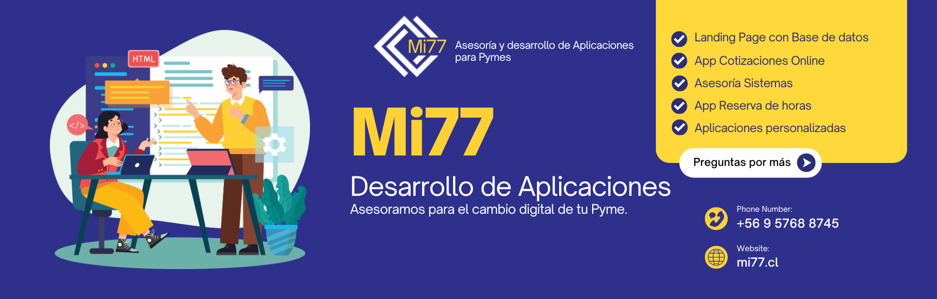 Mi77 soluciones informáticas para pymes en Santiago Chile